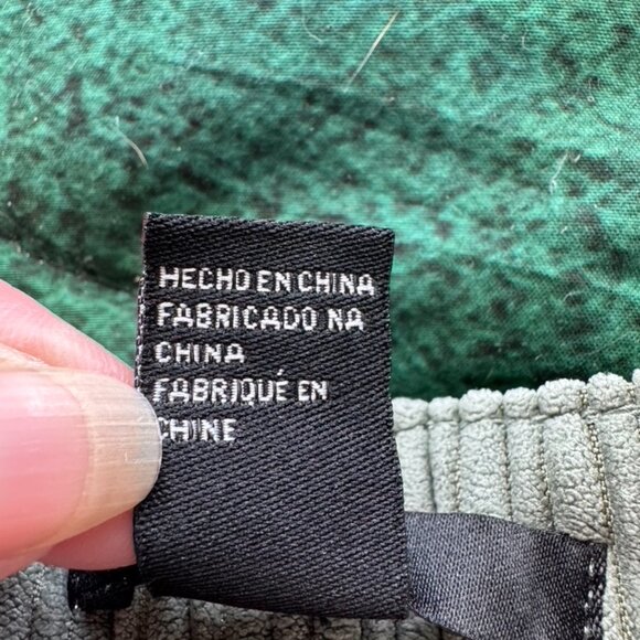 Corduroy Wide Leg Retro High Rise Foreve 21 Pants Womens Small Green Pockets y2k - Picture 6 of 13